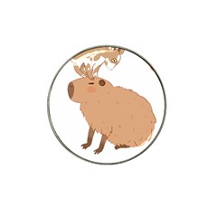 Capybara T- Shirt Cute Capybara With A Baby Goat On Its Head T- Shirt Yoga Reflexion Pose T- Shirtyoga Reflexion Pose T- Shirt Hat Clip Ball Marker (10 Pack) by hizuto