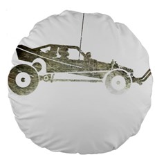 Vintage Rc Cars T- Shirt Vintage Modelcar Retro Rc Buggy Racing Cars Addict T- Shirt (1) Large 18  Premium Flano Round Cushions by ZUXUMI