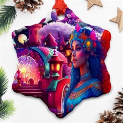 Fantasy Arts  Snowflake Ornament (two Sides) by Internationalstore