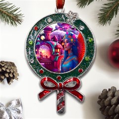 Fantasy Arts  Metal X mas Lollipop With Crystal Ornament by Internationalstore