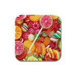 Aesthetic Candy Art Rubber Square Coaster (4 pack) Front