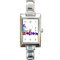 Arts Rectangle Italian Charm Watch by Internationalstore