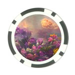 Floral Blossoms  Poker Chip Card Guard (10 pack) Back