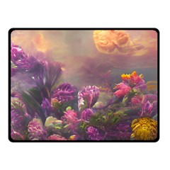 Floral Blossoms  Two Sides Fleece Blanket (small) by Internationalstore