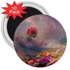 Floral Blossoms  3  Magnets (10 Pack)  by Internationalstore