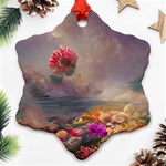 Floral Blossoms  Ornament (Snowflake) Front