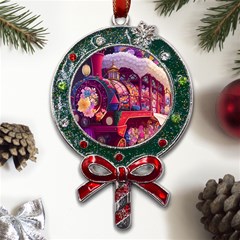 Fantasy  Metal X mas Lollipop With Crystal Ornament by Internationalstore