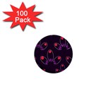 Petal Dot Seamless Pattern 1  Mini Buttons (100 pack)  Front