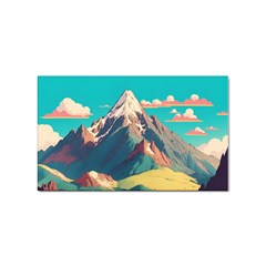 Mountain Mount Fuji Sticker (rectangular) by Pakjumat