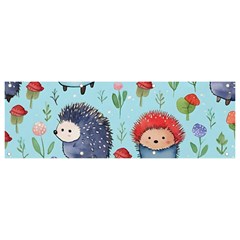 Hedgehogs Animal Banner And Sign 9  X 3  by Pakjumat