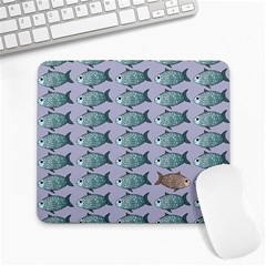 Fishes Pattern Background Theme Large Mousepad by Pakjumat