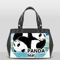 Panda Bear T-shirtcute Panda Bears T-shirt Oversize Office Handbag (2 Sides) by EnriqueJohnson