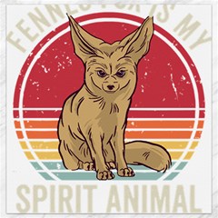 Fennec Fox T- Shirt Fennec Fox Is My Spirit Animal T- Shirt Canvas 16  X 16  by ZUXUMI