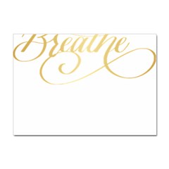 Breathe T- Shirt Breathe In Gold T- Shirt Sticker A4 (100 Pack) by JamesGoode