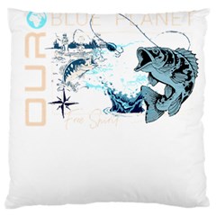 Fishing T- Shirt Playground Fishing Nature Planet Earth Playground Good Vibes Free Spirit T- Shirt ( Large Premium Plush Fleece Cushion Case (two Sides) by ZUXUMI