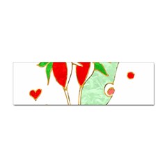 Flowers Illustration T- Shirtflowers T- Shirt (1) Sticker Bumper (100 Pack) by ZUXUMI