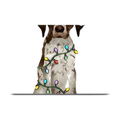 German Shorthaired Pointer Dog T- Shirt German Shorthaired Pointer Santa Christmas Tree Lights Xmas Plate Mats by ZUXUMI