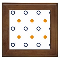 Abstract Dots And Circle Pattern T- Shirt Abstract Dots And Circle Pattern T- Shirt Framed Tile by EnriqueJohnson