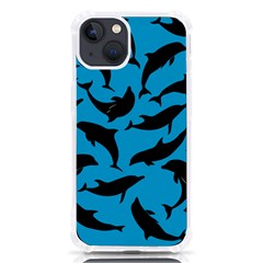 Dolphin Silhouette Pattern Iphone 13 Tpu Uv Print Case