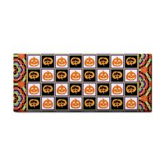 Lantern Chess Halloween Hand Towel by Pakjumat