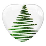 Christmas Tree Holidays Heart Glass Fridge Magnet (4 pack) Front