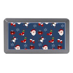 Christmas Background Design Pattern Memory Card Reader (mini) by uniart180623