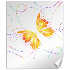 Butterfly Design T- Shirtbutterfly T- Shirt (1) Canvas 8  X 10  by EnriqueJohnson