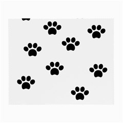 Dog Paw Print T- Shirt Paw Pattern 6 Small Glasses Cloth (2 Sides) by EnriqueJohnson