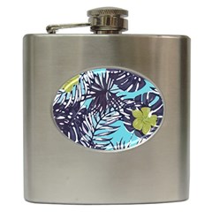 Hawaii T- Shirt Hawaii Garden Flora T- Shirt Hip Flask (6 Oz) by EnriqueJohnson