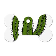 Cactus Desert Plants Rose Dog Tag Bone (one Side) by uniart180623