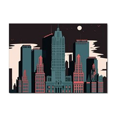 New York City Nyc Skyline Cityscape Sticker A4 (100 Pack) by uniart180623