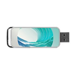 Tsunami Tidal Wave Wave Minimalist Ocean Sea Portable Usb Flash (one Side) by uniart180623