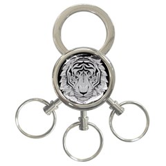 Tiger Head 3-ring Key Chain by Ket1n9