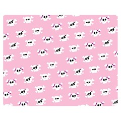 Girly Girlie Punk Skull Premium Plush Fleece Blanket (medium) by Ket1n9