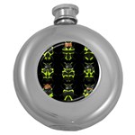 Beetles-insects-bugs- Round Hip Flask (5 oz) Front