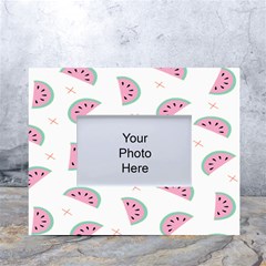 Watermelon Wallpapers  Creative Illustration And Patterns White Tabletop Photo Frame 4 x6  by Ket1n9