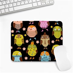 Cute Owls Pattern Small Mousepad by Ket1n9