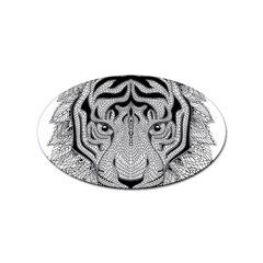 Tiger Head Sticker (oval) by Ket1n9