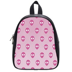 Alien Pattern Pink School Bag (small) by Ket1n9