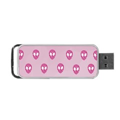 Alien Pattern Pink Portable Usb Flash (one Side) by Ket1n9