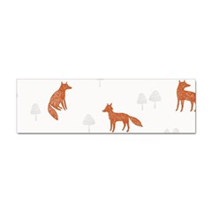 Fox Animal Wild Pattern Sticker (bumper) by Ket1n9