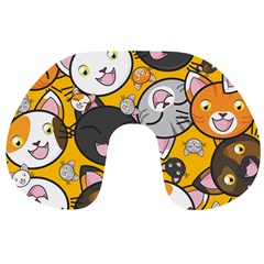 Cats-cute-kitty-kitties-kitten Travel Neck Pillow by Ket1n9