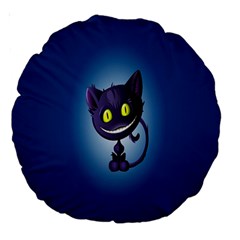 Cats Funny Large 18  Premium Round Cushions by Ket1n9