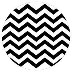 Black And White Chevron Round Trivet by Ket1n9