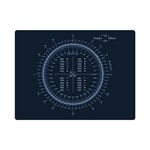 Minimalistic Knowledge Mathematics Trigonometry Premium Plush Fleece Blanket (Mini) 35 x27  Blanket Front