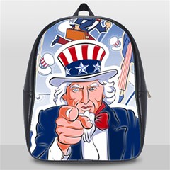 United States Of America Images Independence Day School Bag (xl) by Ket1n9