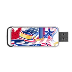 Independence Day United States Of America Portable Usb Flash (one Side) by Ket1n9