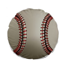 Baseball Standard 15  Premium Flano Round Cushions by Ket1n9