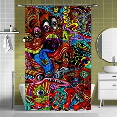 Art Color Dark Detail Monsters Psychedelic Shower Curtain 48  X 72  (small)  by Ket1n9