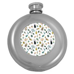 Insect Animal Pattern Round Hip Flask (5 Oz) by Ket1n9